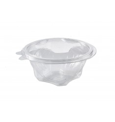 ROUND HINGED LID 500ml PET CONTAINER