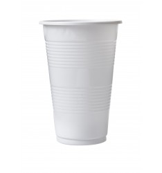 PLASTIC CUP 330ml/50pcs WHITE