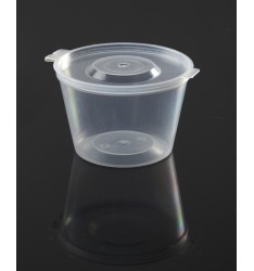 HINGED LID SAUCE CONTAINER PP 180ml/50pcs