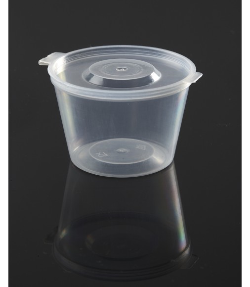 HINGED LID SAUCE CONTAINER PP 180ml/50pcs