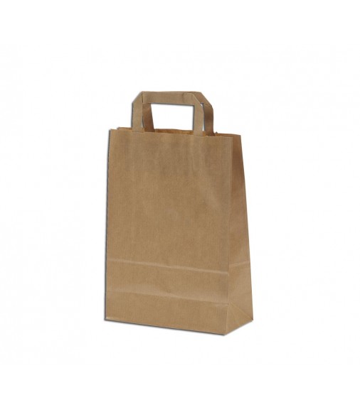 BROWN KRAFT PAPER BAG 30Χ22Χ10  WITH HANDLES