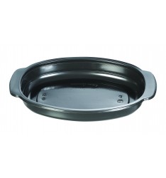 MICROWAVE CONTAINER OVAL BLACK 750cc