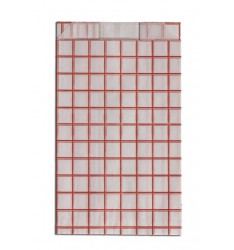 CHECKED PAPER BAGS GREASEPROOF SIZE 12x22