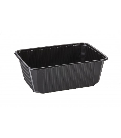 MICROWAVE CONTAINER BLACK 1.000cc