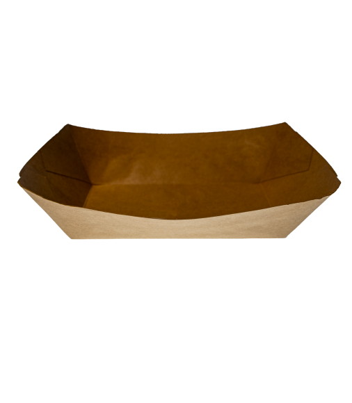 KRAFT PAPER BOAT SHAPED CONTAINERS 32oz (16,8x9,7x6)/250pcs.