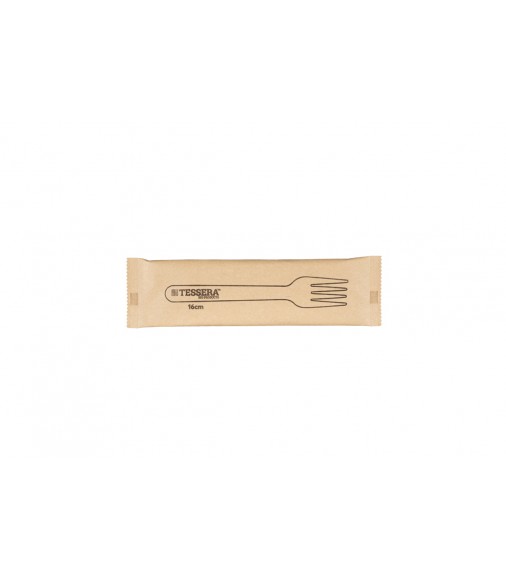 WOODEN FORK PAPER WRAPPING 1/1 16cm/100 pcs.