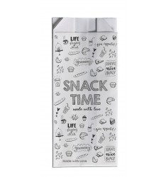 GREASEPROOF PAPER BAGS "SNACK TIME" 12x27