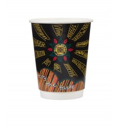 DOUBLE WALL 12oz PAPER CUP (TRIBAL) /25pcs