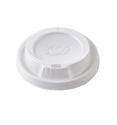 White Traveler Lid To Fit 12-16oz Paper Cups